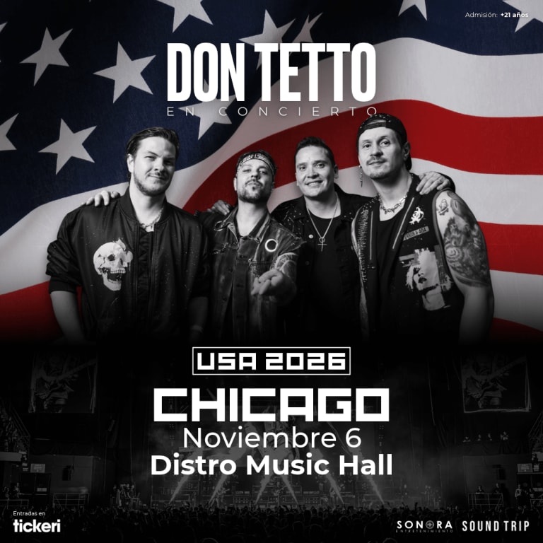 Event - DON TETTO en CHICAGO  - Berwyn, Illinois - November 6, 2026 | concert tickets