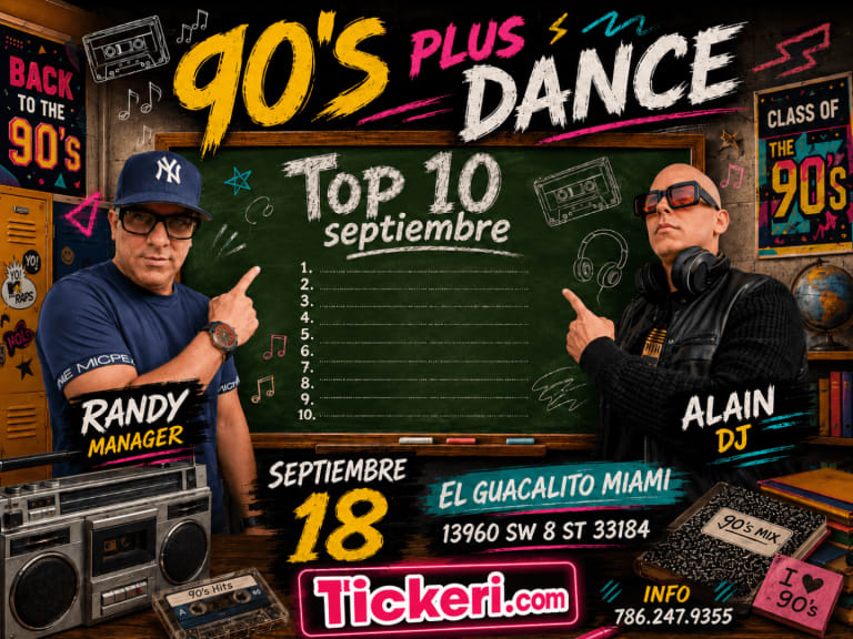 Event - 90'S PLUS DANCE - Miami, Florida - September 18, 2026 | concert tickets