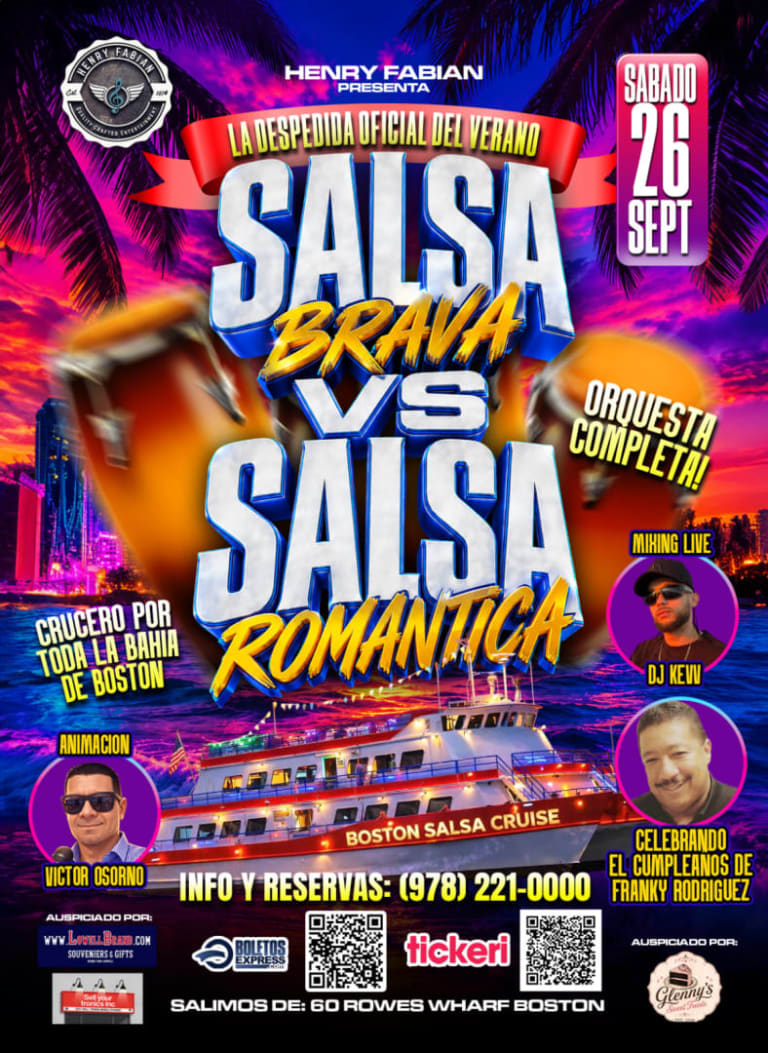 Event - SALSA ROMANTICA VS SALSA BRAVA! BOSTON SALSA CRUISE - Boston, MA - Sat, September 26, 2026} | concert tickets