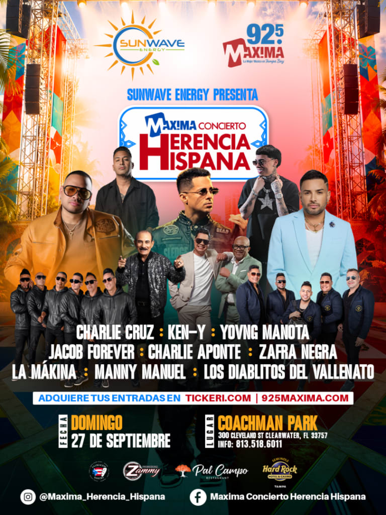 Event - Maxima Concierto Herencia Hispana 2026 - Clearwater, Florida - September 27, 2026 | concert tickets