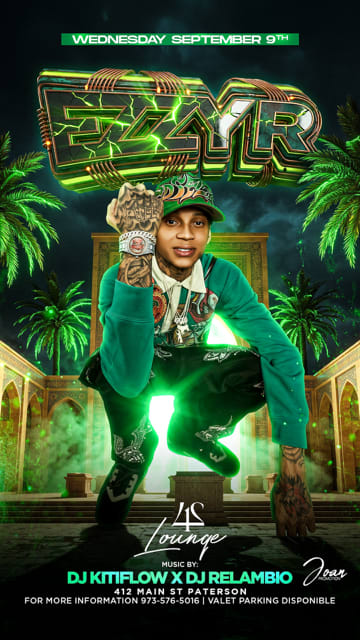 Event - Ezzy-R at 412 Lounge - Paterson, New Jersey - September 9, 2026 | concert tickets