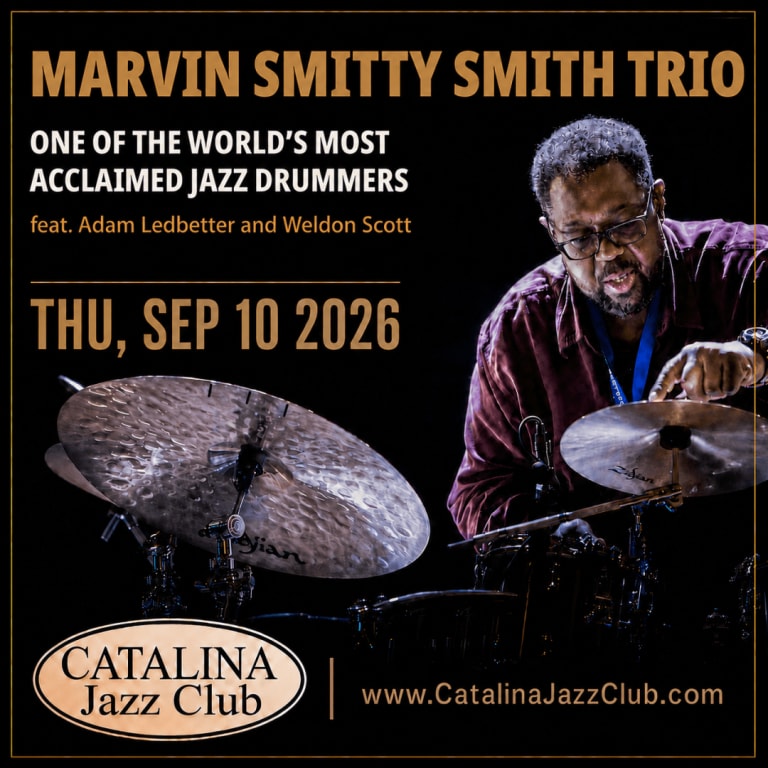 Event - Marvin Smitty Smith Trio, One of the World's Most Acclaimed Jazz Drummers - Los Angeles, California - September 10, 2026 | concert tickets