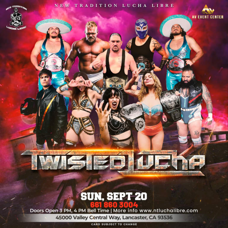 Event - TWISTED LUCHA 3 PROWRESTLING LUCHA LIBRE - Lancaster, California - September 20, 2026 | concert tickets