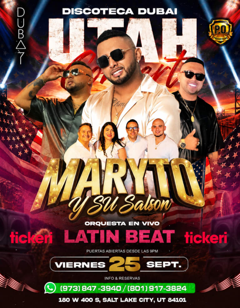 Event - Maryto y su Salson - Salt Lake City, Utah - September 25, 2026 | concert tickets