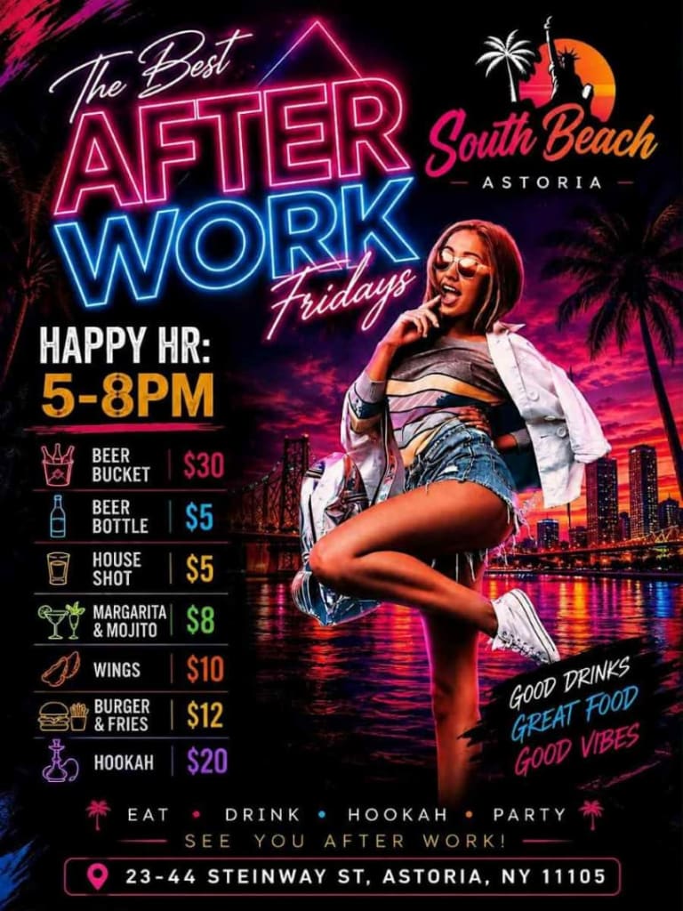 Event - The Best After Work Fridays NYC at South Beach Astoria - Astoria, New York - September 4, 2026 | concert tickets