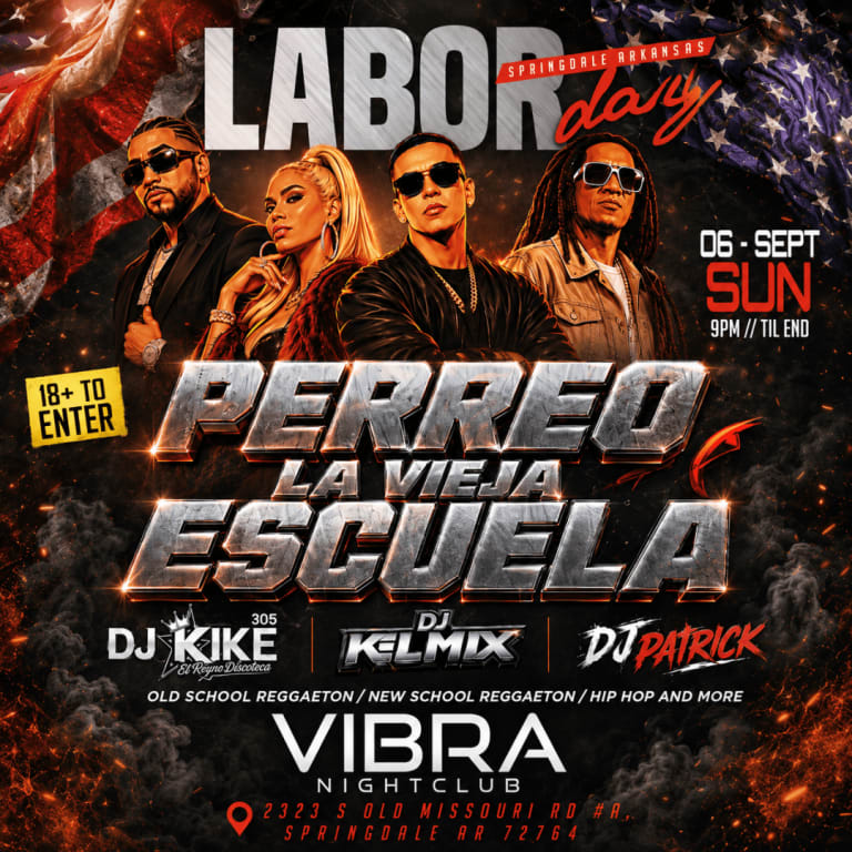 Event - Labor Day Sunday - Perreo la Vieja Escuela - Springdale, Arkansas - September 6, 2026 | concert tickets