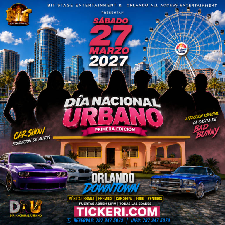 Event - Día Nacional Urbano Orlando 2027 - Orlando, Florida - March 27, 2027 | concert tickets