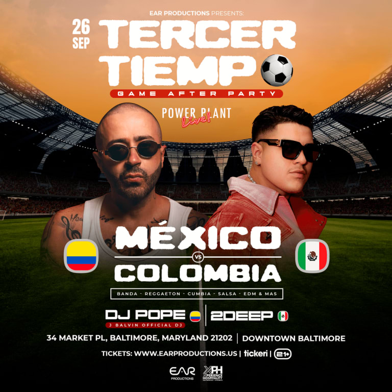 Event - Tercer Tiempo Game Afterparty - Baltimore, MD - Sat, September 26, 2026} | concert tickets
