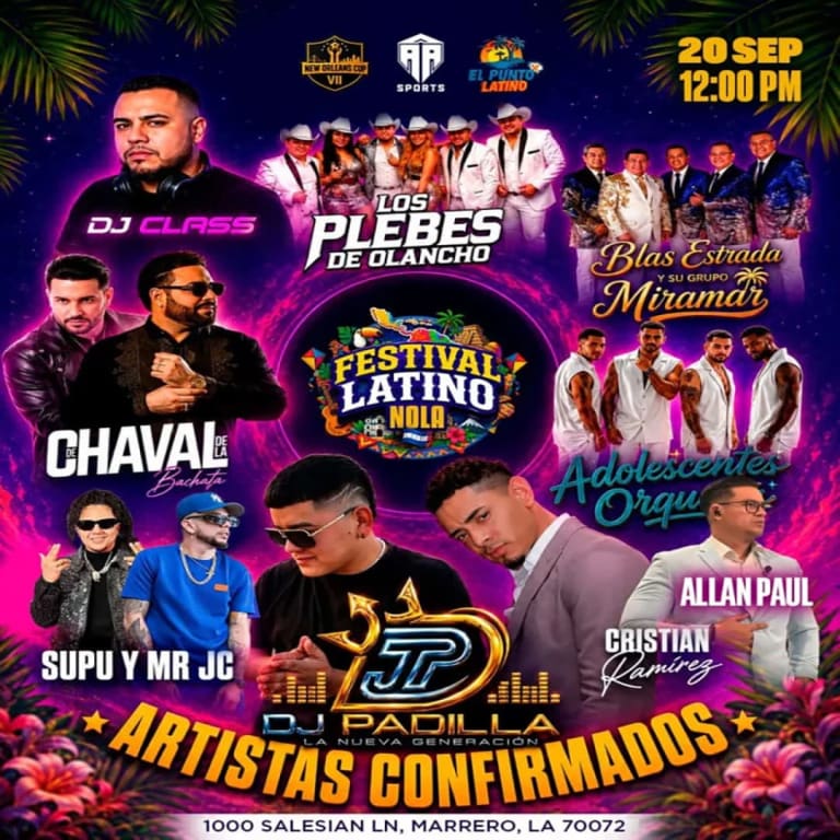 Event - Festival Latino NOLA - Marrero, Louisiana - September 20, 2026 | concert tickets