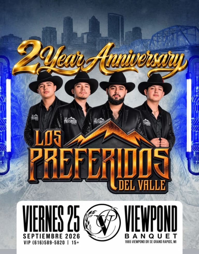 Event - Los preferidos del valle 2 year anniversary  - Kentwood, Michigan - September 25, 2026 | concert tickets