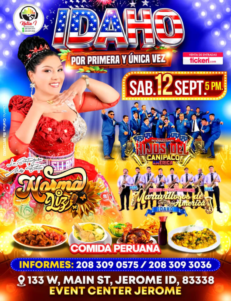 Event - REVENTÓN SANTIAGERO CON NORMA LIZ IDAHO  - Jerome, Idaho - September 12, 2026 | concert tickets