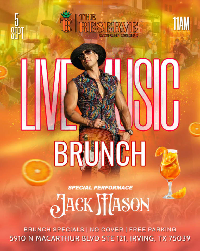 Event - 🎶🔥 LIVE MUSIC BRUNCH SATURDAYS AT THE RESERVE WITH JACK MASON! 🔥🎶 - Irving, Texas - September 5, 2026 | concert tickets