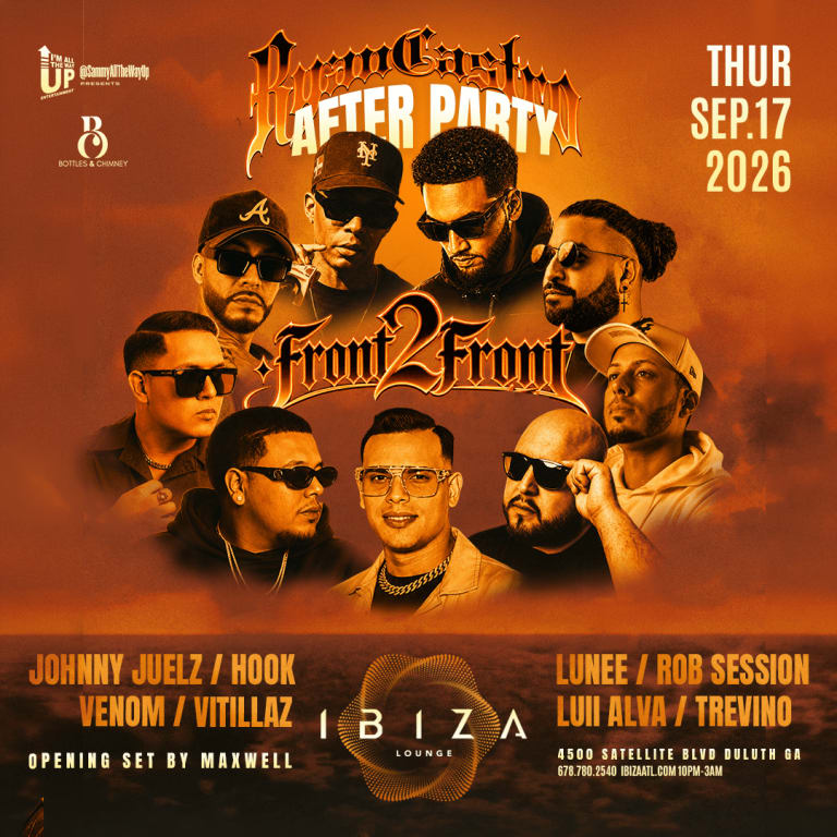 Event - Ryan Castro After Party Front2Front w/ 9 DJs - Duluth, Georgia - September 17, 2026 | concert tickets