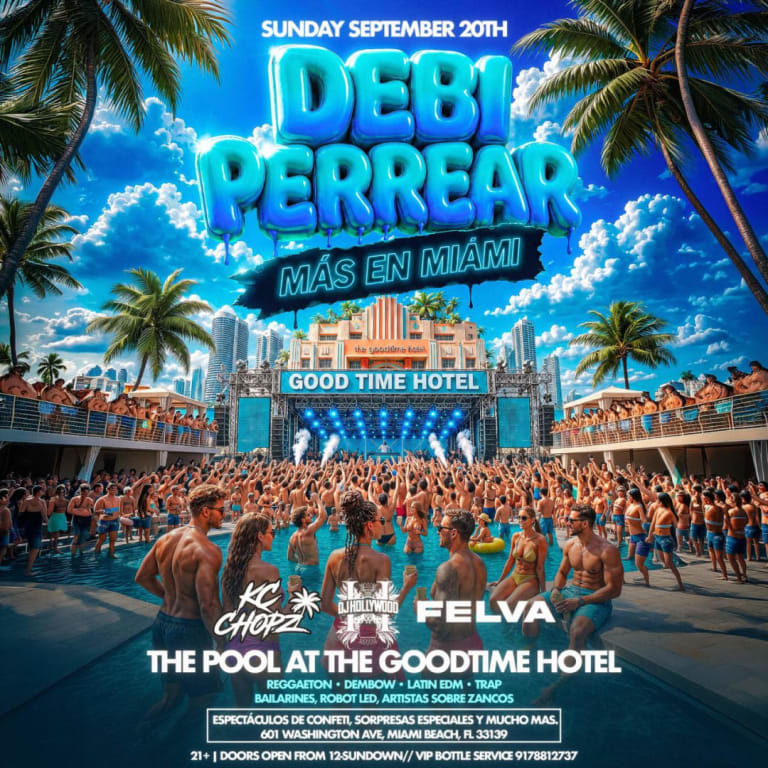 Event - Debí Perrear Más en Miami | The Goodtime Hotel Pool Party - Miami Beach, Florida - September 20, 2026 | concert tickets