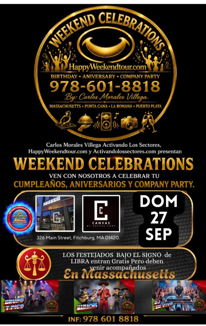 Event - Weekend Celebrations - Fitchburg, Massachusetts - September 27, 2026 | concert tickets
