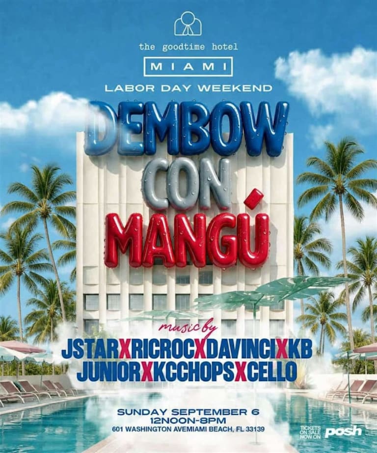 Event - Dembow Con Mangú: Miami The Good Time Hotel Pool Party - Miami Beach, Florida - September 6, 2026 | concert tickets