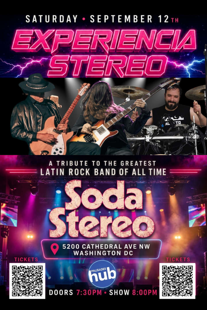 Event - Tribute to SODA STEREO- La Experiencia Stereo-Washington Dc (The Palisades) - Washington, DC - Sat, September 12, 2026} | concert tickets