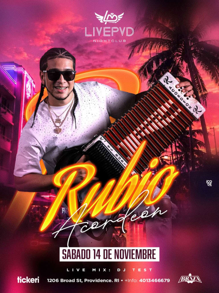 Event - Rubio Acordeon  - Providence, Rhode Island - November 14, 2026 | concert tickets