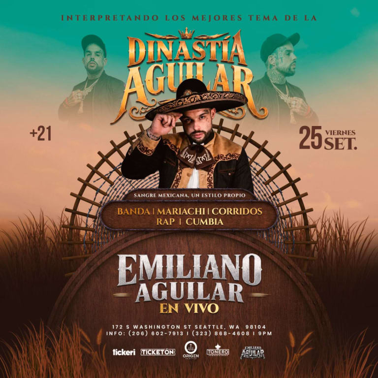 Event - Emiliano Aguilar en Seattle  - Seattle, Washington - September 25, 2026 | concert tickets