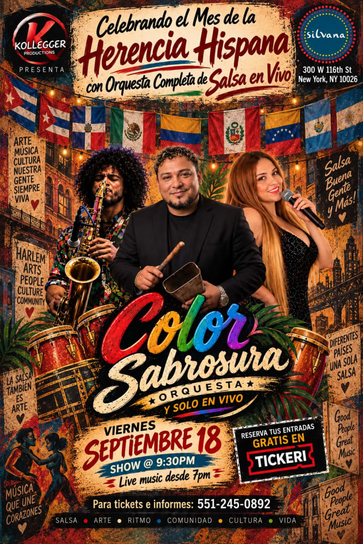 Event - Color Sabrosura Celebrando El Mes de la Herencia Hispana - New York, New York - September 18, 2026 | concert tickets