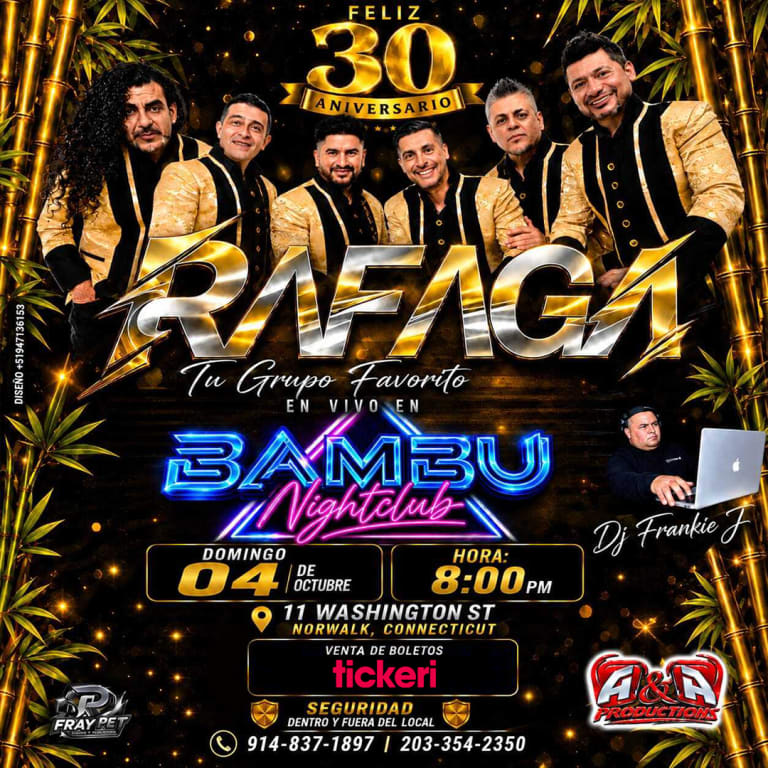 Event - Rafaga en vivo - Norwalk, Connecticut - October 4, 2026 | concert tickets