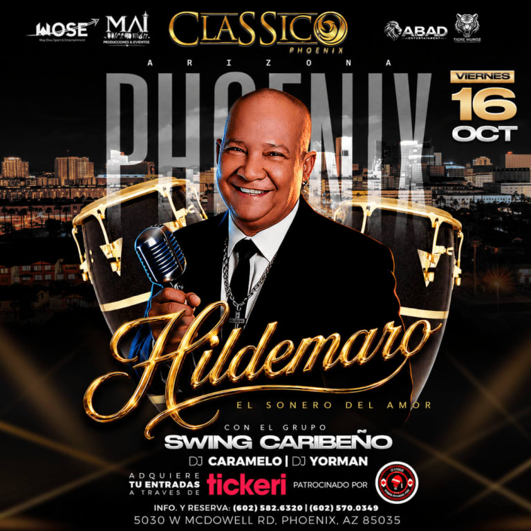 Event - Hildemaro El Sonero Del Amor en Concierto - Phoenix, Arizona - October 16, 2026 | concert tickets