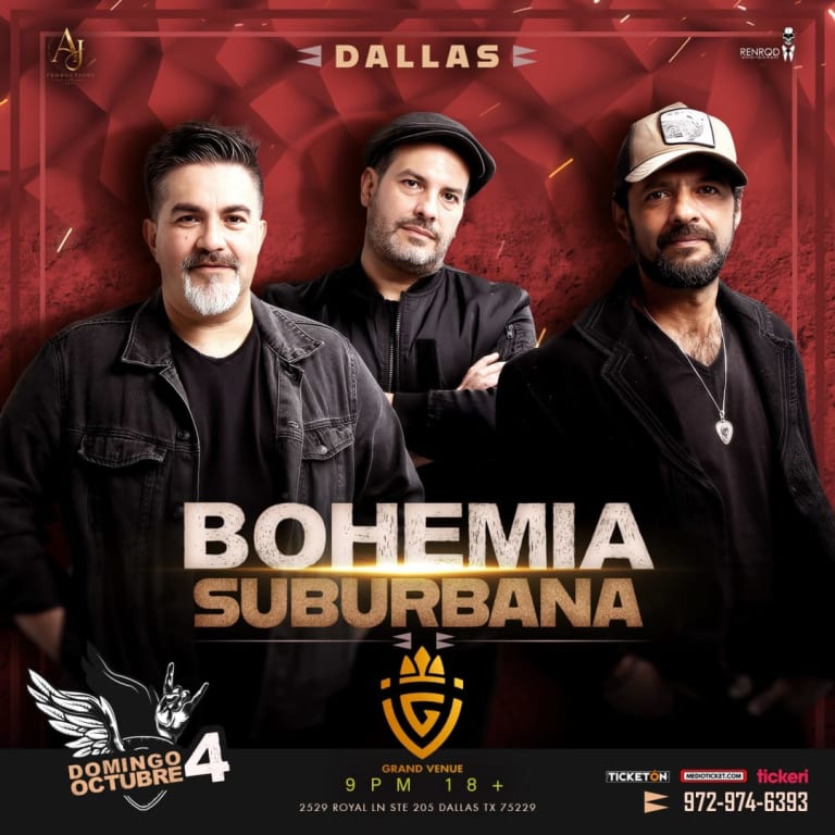 Event - Bohemia Suburbana en Dallas - Dallas, Texas - October 4, 2026 | concert tickets