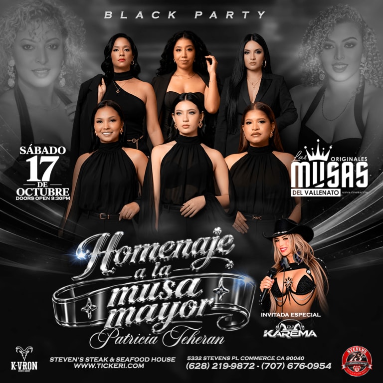 Event - Las Musas Del Vallenato Los Angeles  - Commerce, California - October 17, 2026 | concert tickets