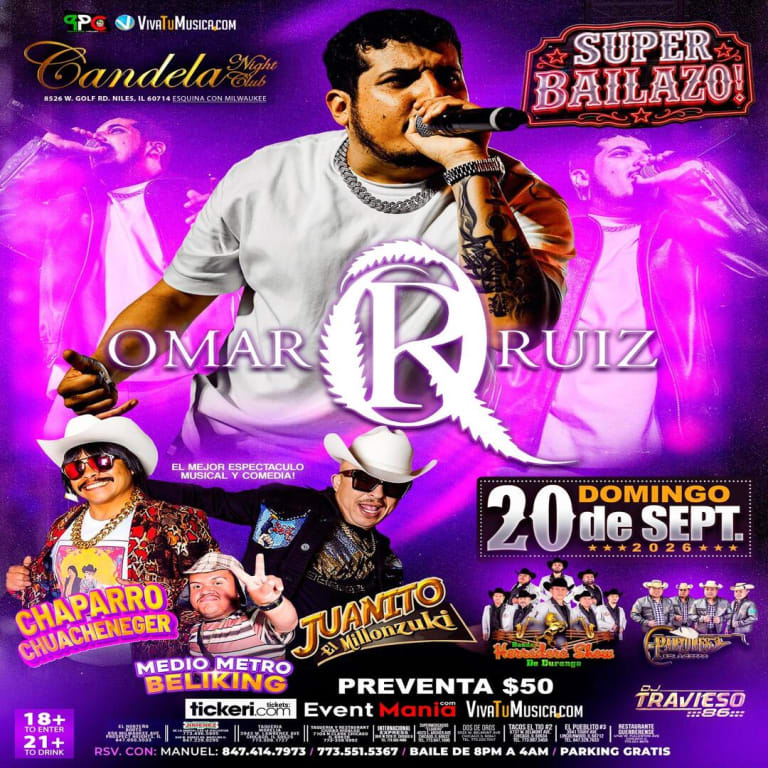 Event - Omar Ruiz en Vivo en Niles - Niles, Illinois - September 20, 2026 | concert tickets