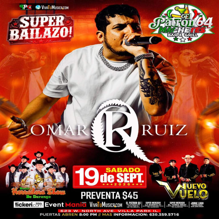 Event - Omar Ruiz en Vivo en Illinois - Villa Park, Illinois - September 19, 2026 | concert tickets