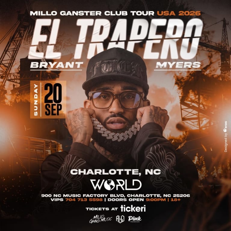Event - Bryant Myers Trap World - Charlotte, NC - dom, 20 de septiembre de 2026} | concert tickets