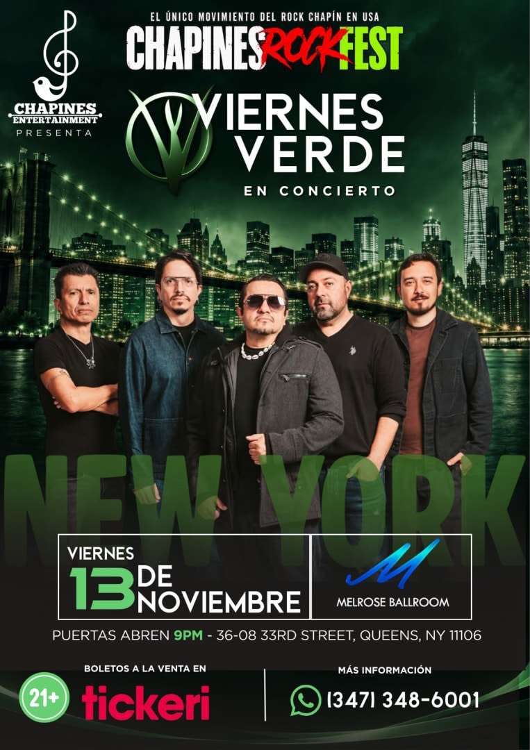 Event - VIERNES VERDE EN CONCIERTO - New York, New York - November 13, 2026 | concert tickets