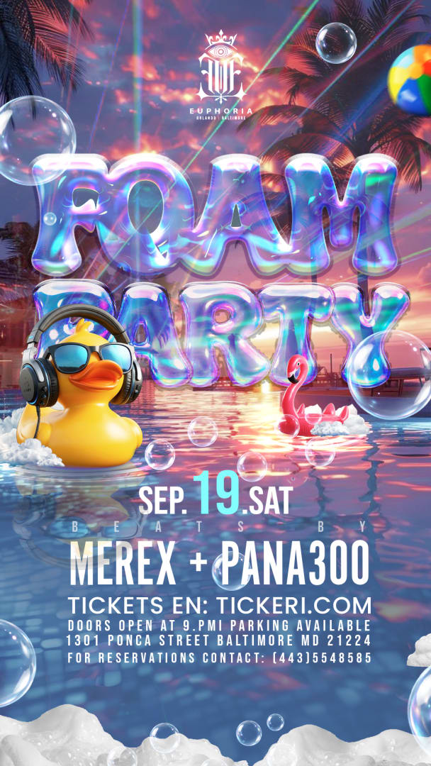 Event - Summer Euphoria ✨Foam party  - Baltimore, MD - Sat, September 19, 2026} | concert tickets