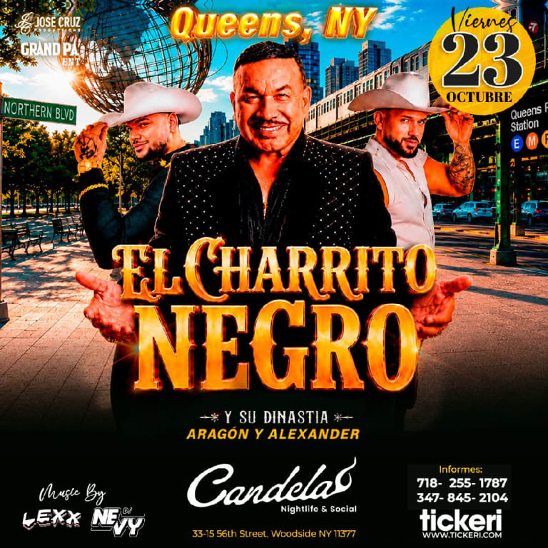 Event - El Charrito Negro en Queens, NY - Woodside, New York - October 23, 2026 | concert tickets