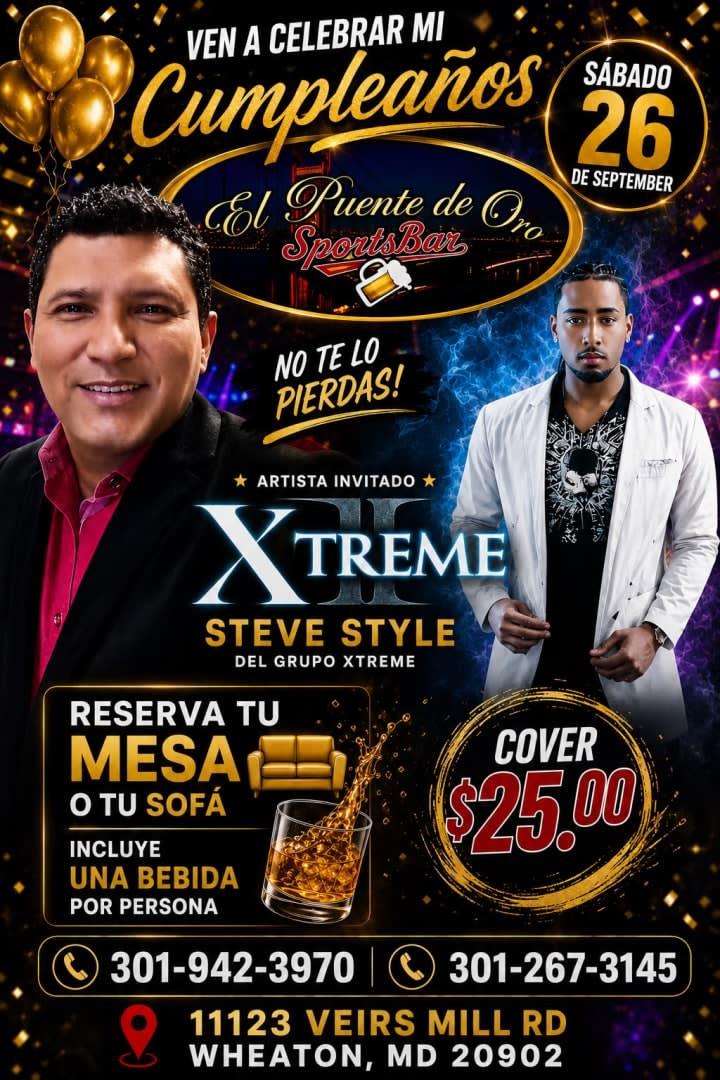 Event - Ven a Celebrar mi cumpleanos - Wheaton, Maryland - September 26, 2026 | concert tickets