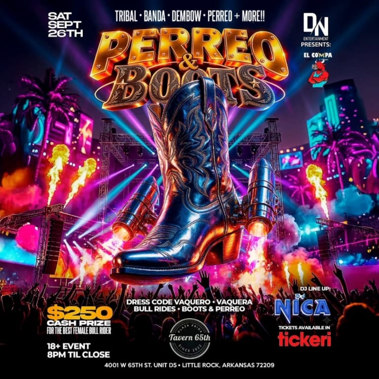 Event - Perreo & Boots in Little Rock  - Little Rock, AR - Sat, September 26, 2026} | concert tickets