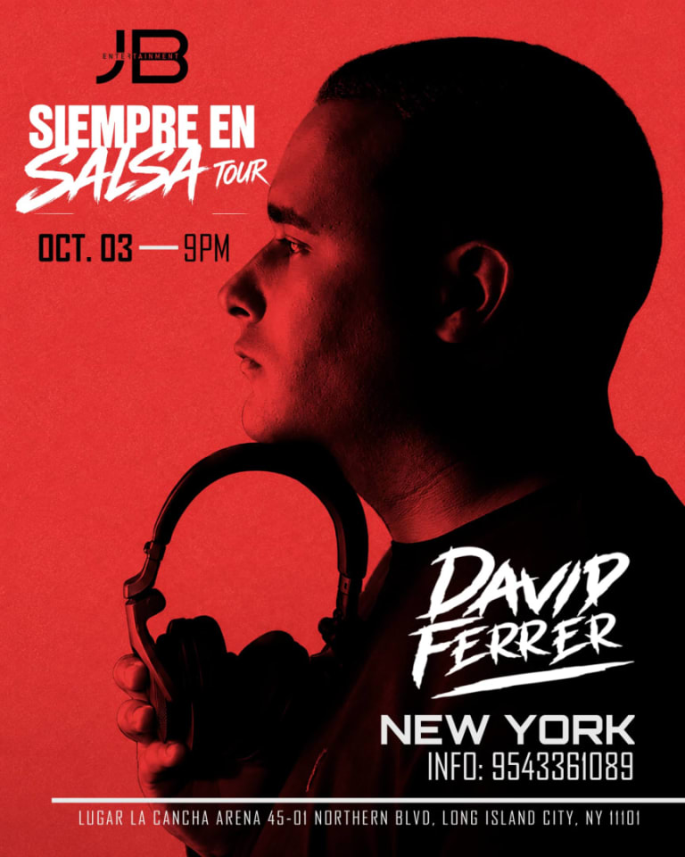 Event - NOCHE DE SALSA CON DAVID FERRER - Queens, New York - October 3, 2026 | concert tickets