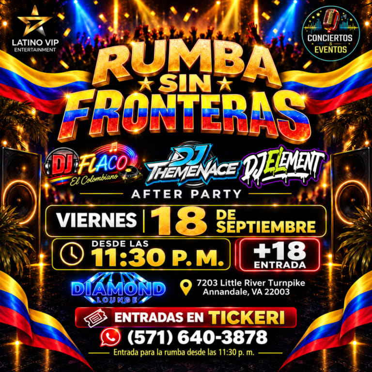 Event - RUMBA SIN FRONTERAS en ANNANDELE VA - Annandale, Virginia - September 18, 2026 | concert tickets