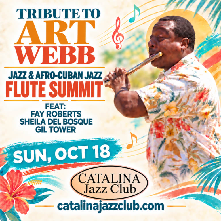 Event - Art Webb Tribute: Jazz & Afro-Cuban Jazz FLUTE Summit - Los Angeles, California - October 18, 2026 | concert tickets