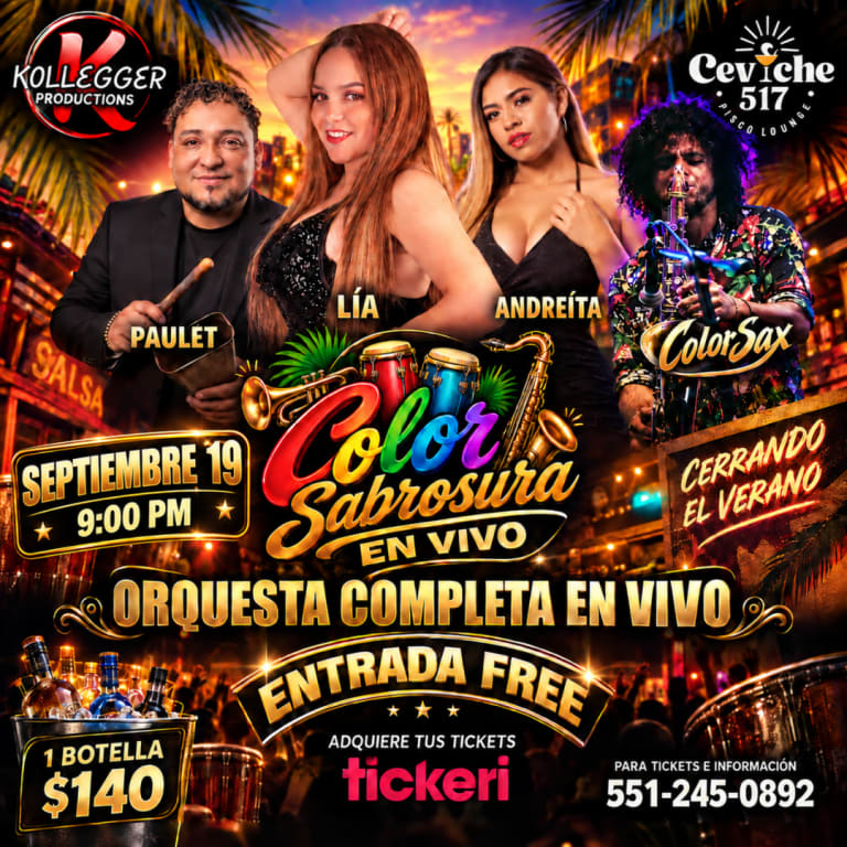 Event - Color Sabrosura Celebrando a ColorSax  - Garfield, NJ - Sat, September 19, 2026} | concert tickets