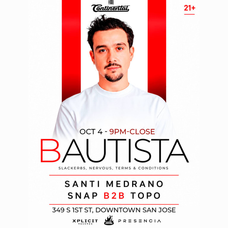 Event - BAUTISTA - San Jose, California - October 4, 2026 | concert tickets