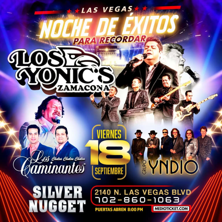 Event - Los Yonic’s, Los Caminantes & Grupo Yndio en Las Vegas - North Las Vegas, Nevada - September 18, 2026 | concert tickets