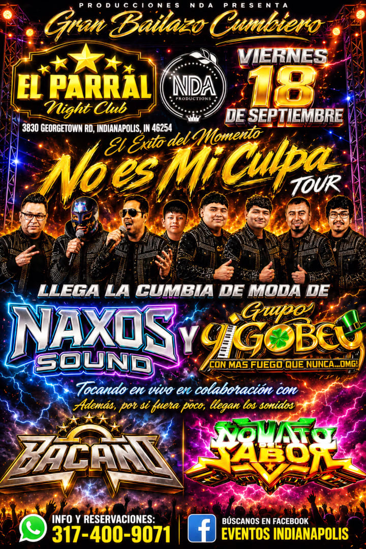Event - No es Mi Culpa Tour - Indianapolis, Indiana - September 18, 2026 | concert tickets