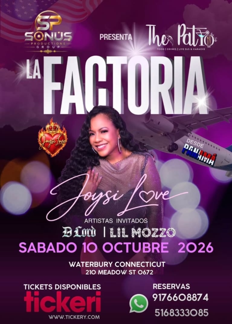 Event - La Factoria Joysi Love en Connecticut - WATERBURY, Connecticut - October 10, 2026 | concert tickets