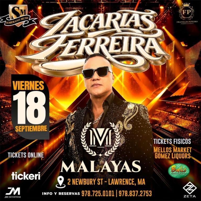 Event - Zacarías Ferreira en vivo en Lawrence - Lawrence, Massachusetts - September 18, 2026 | concert tickets
