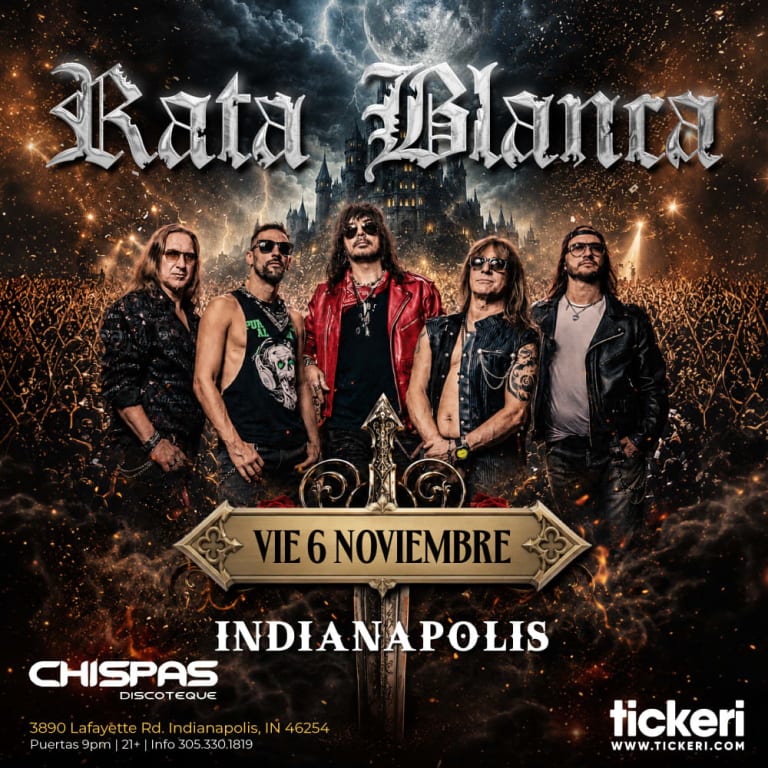 Event - Rata Blanca en concierto en Indianapolis - Indianapolis, Indiana - November 6, 2026 | concert tickets