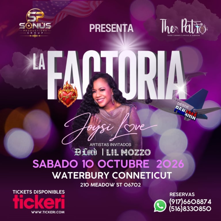Event - La Factoria Joysi Love en Connecticut - WATERBURY, CT - Sat, October 10, 2026} | concert tickets
