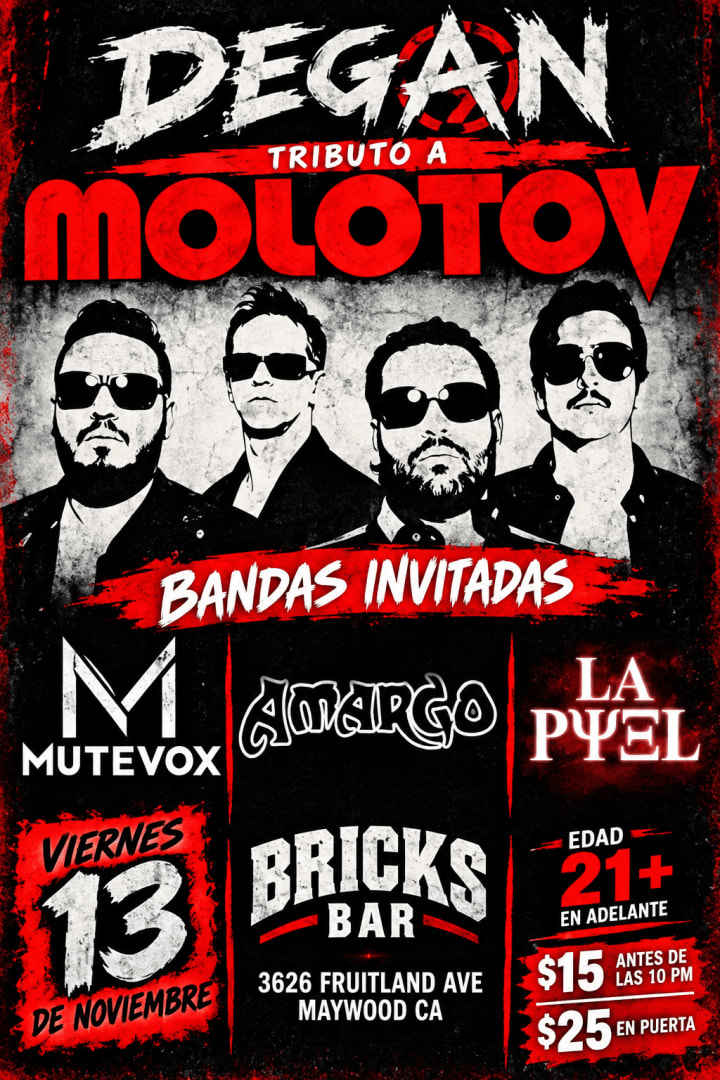 Event - Digan•Mutevox•Amargo•lapiel  - Maywood, California - November 13, 2026 | concert tickets