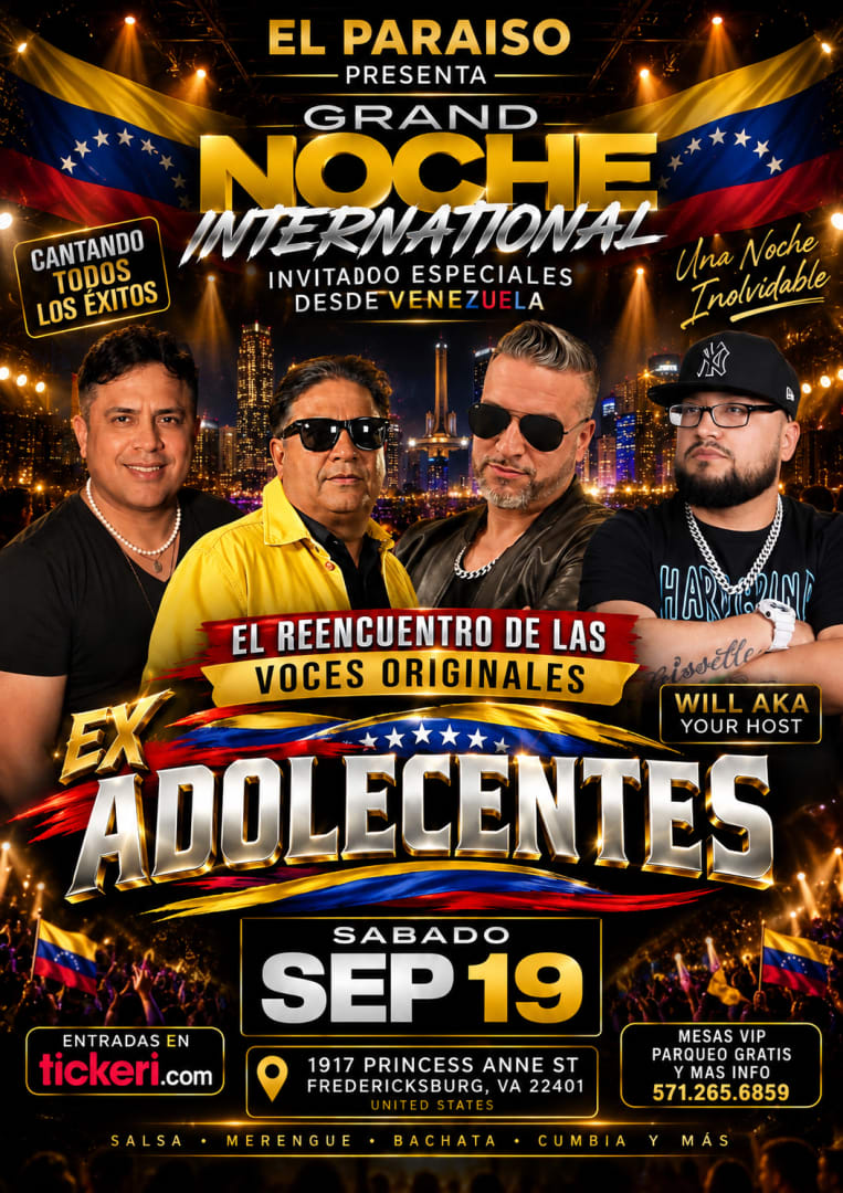 Event - ex adolecentes voces originales  - Fredericksburg, Virginia - September 19, 2026 | concert tickets