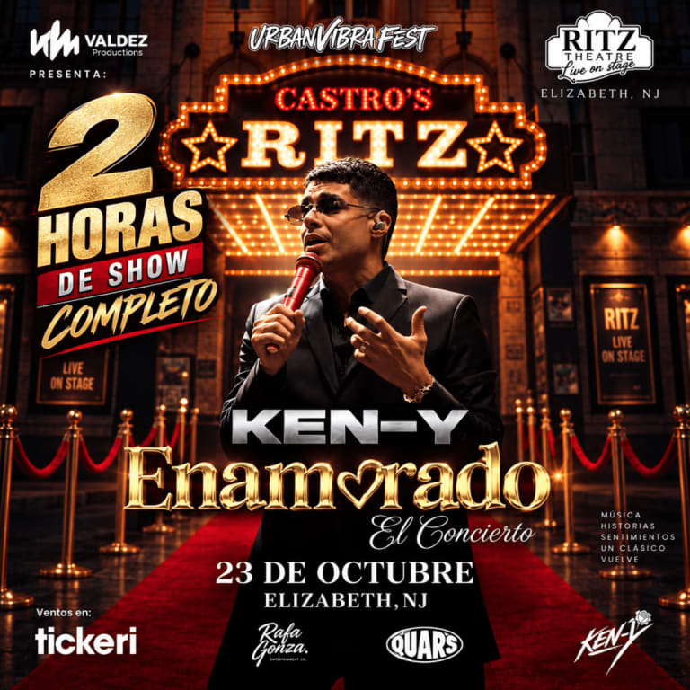Event - Ken-Y  Live - Enamorado El Concierto - UVF - Elizabeth, New Jersey - October 23, 2026 | concert tickets